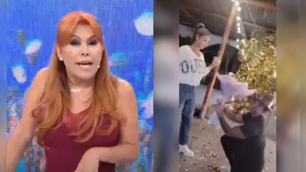 Magaly Medina critica a Christian Domínguez por pedida de matrimonio a Karla Tarazona: “Se arrodilla y hace el teatrín”