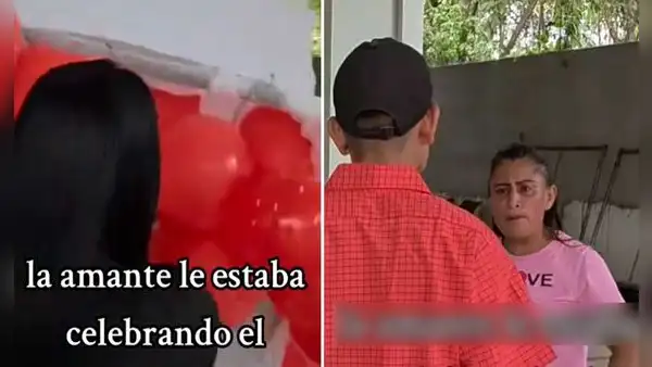Mujer le celebra el cumpleaños a su pareja, pero llega la esposa del festejado y les arruina la fiesta: “Destruyó todo”