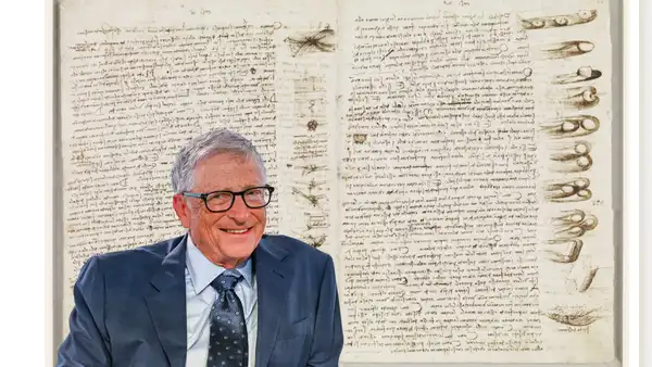 La histórica compra de Bill Gates que unió arte, tecnología y ciencia: el valioso manuscrito de Leonardo Da Vinci