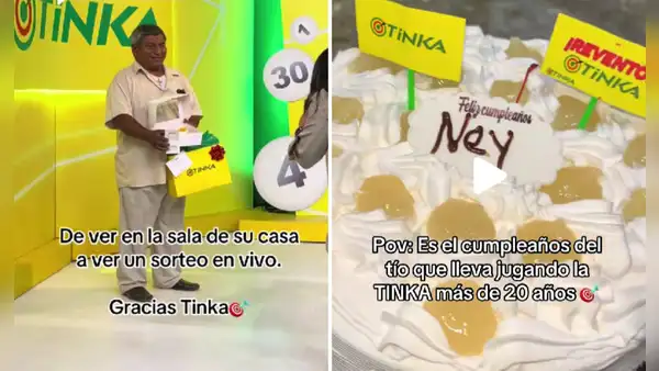 Peruano celebró su cumpleaños con temática de La Tinka y lo invitan a ver sorteo en vivo: "Manifestaron"