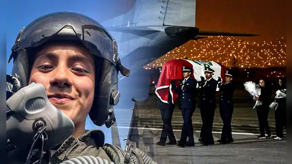 Así llegaron los restos de Ashley Vargas a la Base Aérea Las Palmas: sobre los hombros con la bandera de Perú