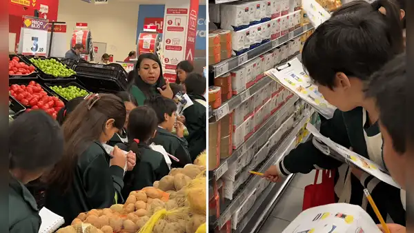 Profesora peruana lleva a sus alumnos a un supermercado para enseñarles Matemáticas y se vuelve viral: "Educación real"