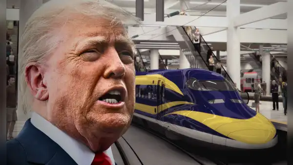 Trump podría retirar millonario fondo federal para frenar la construcción del megaproyecto ferroviario en California