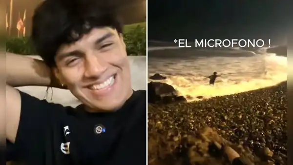 Streamer Mixti es desafiado a lanzarse al mar por una suscripción en Kick y ocurre lo peor: “No, el micrófono”