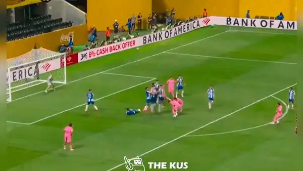 ¡Lionel Messi marcó un gol de otro planeta! Fantástico tiro libre para anotar el 2-1 de Inter Miami ante Porto