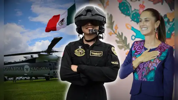 Tiene 23 años, es piloto de la Guardia Nacional y su sueño es transportar a Claudia Sheinbaum: la historia de Hasel Aguilar
