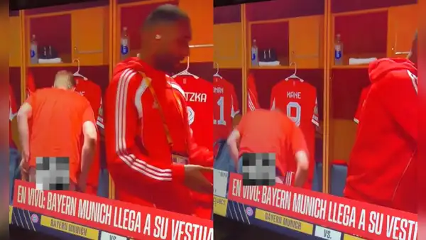 Camarógrafo de ESPN graba a jugadores de Bayern Múnich en los camerinos y capta partes íntimas de Harry Kane