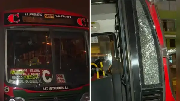 Atacan a balazos bus de empresa de transportes Santa Catalina en SJL: suspenden servicio tras hecho extorsivo