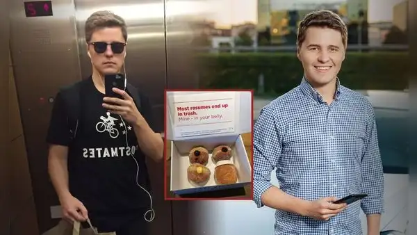 Joven sin empleo se disfrazó de delivery y dejó su CV en cajas de donas, que repartió en 40 empresas: logró 10 entrevistas