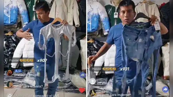 Peruano vende pantalón y polo con huecos a S/300 y se vuelve viral en TikTok: "Menos tela, más fácil de lavar"