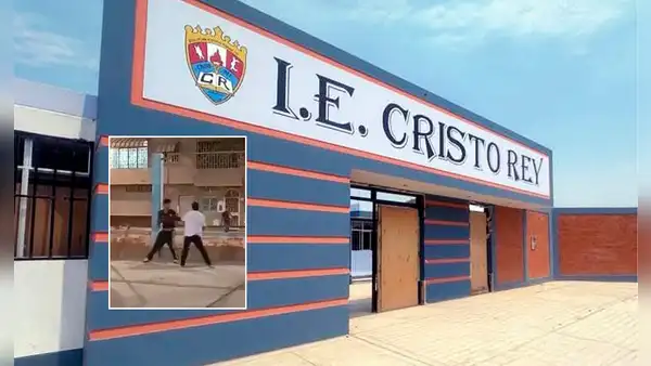 Escolares se agarran a golpes en parque tras salir de clases en Chiclayo