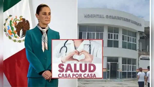 Sheinbaum encabeza asamblea "Salud Casa por Casa" en Michoacán y supervisa hospital afectado por el sismo de 2022