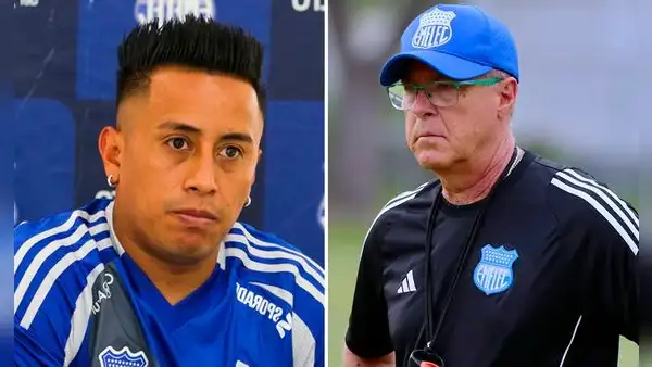 ¡Christian Cueva se quedó sin DT! Jorge Célico fue despedido de Emelec por WhatsApp y apunta: "Realmente vergonzoso"