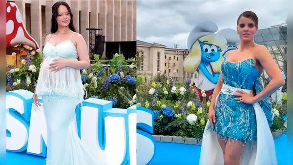 Alejandra Baigorria se emociona al encontrarse con Rihanna en el estreno mundial de 'Pitufos': "Hermosa"