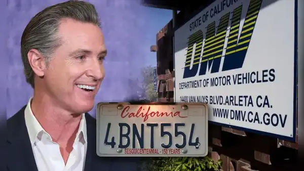 Gavin Newsom y DMV lanzan medida que cambiará el uso de placas convencionales en autos de California