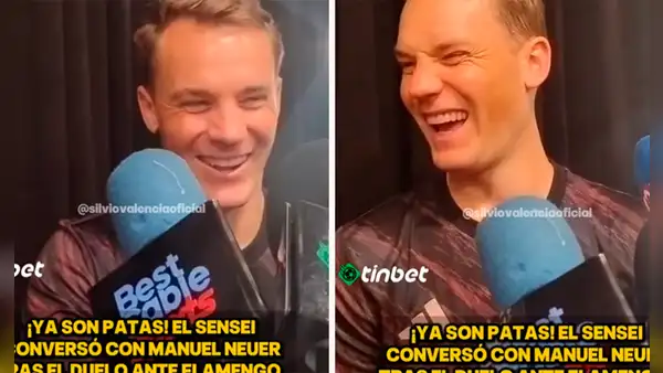 Silvio Valencia se hizo 'amigo' de Manuel Neuer: compartieron risas tras curiosa pregunta sobre jugadores peruanos