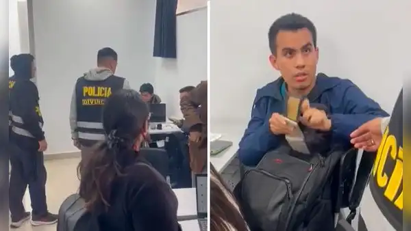 Detienen en plena clase a estudiante acusado de extorsionar a docente universitario en Trujillo