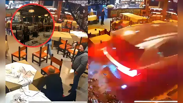 Sujeto impacta su auto contra restaurante 'El Charrúa' en La Molina en una presunta pelea con un comensal