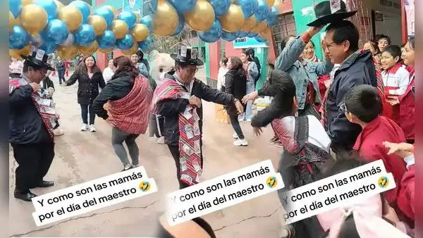 'Al estilo Huancayo': mamis peruanas sorprenden a profesor por el Día del Maestro y desatan furor en redes sociales
