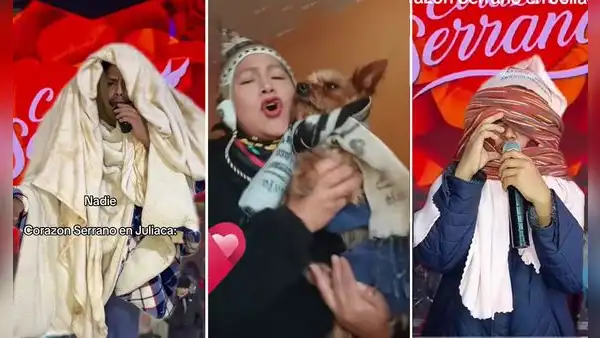 Peruanos crean trend en TikTok sobre 'trajes de pingüino' de Corazón Serrano en Puno: "Parecían de Arabia"