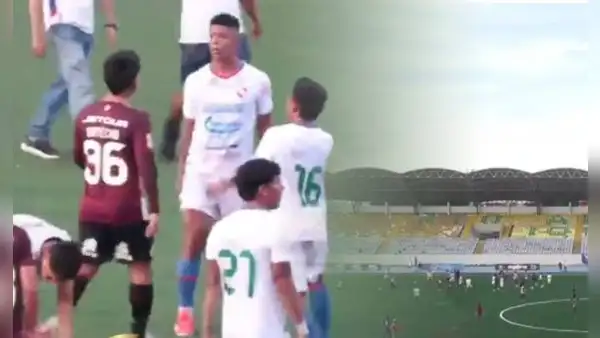 Partido de Universitario en la Liga 3 terminó en pelea: jugadores, cuerpo técnico e hinchas se enfrascaron en batalla campal