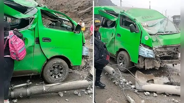 Aparatoso accidente de tránsito en Pasamayito, Collique, deja 15 heridos tras falla mecánica de combi