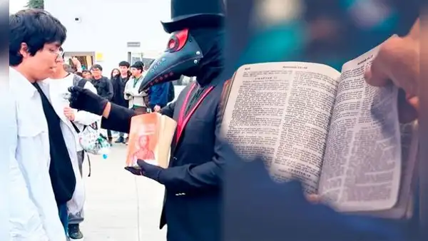 Estudiante se niega a arrancar una hoja de una Biblia por S/400 tras reto de tiktoker: “Me iría al infierno”