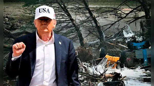 Trump visita Texas a una semana de la tragedia: niega negligencia mientras continúan búsquedas de desaparecidos