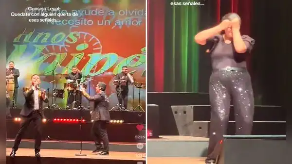 Traductora de lenguaje de señas se roba el show al interpretar con gran entusiasmo los temas de los Hermanos Yaipén durante concierto