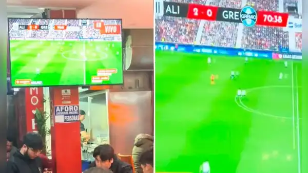 Hincha veía emocionado partido de Alianza Lima en restaurante sin notar que era un juego de PlayStation