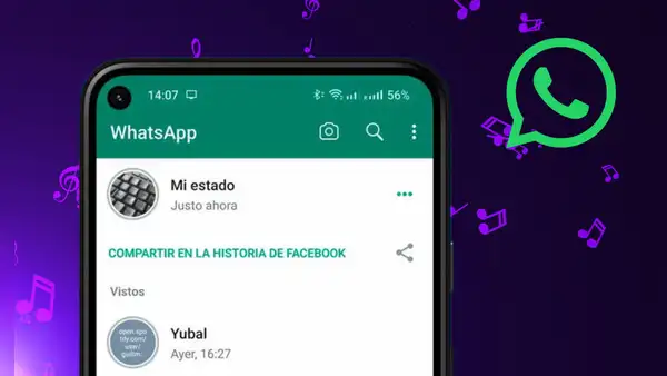 WhatsApp ya permite agregar música a las fotos en tus estados: cómo activar la función en Android