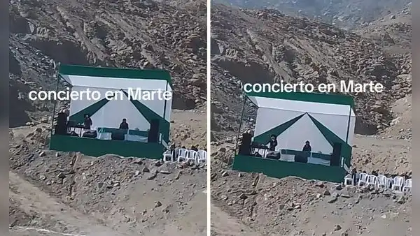 Concierto en la cima de un cerro en Perú deja boquiabiertos a internautas: "¿Es Marte?”