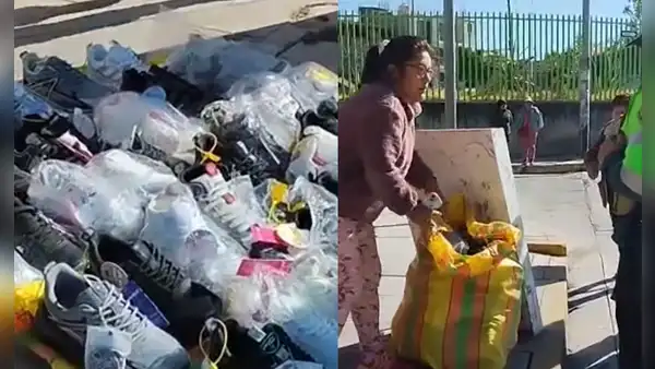 Delincuentes roban 50 zapatillas en Huancayo, pero las abandonan en la calle tras ver que todas eran del pie derecho
