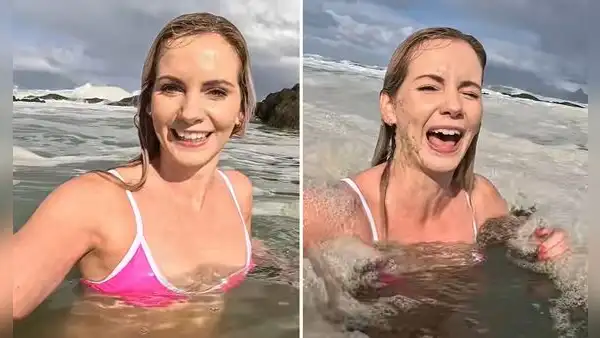 Influencer se baña sonriente en ‘espuma marina’ sin saber que eran aguas residuales: “Terrible error”
