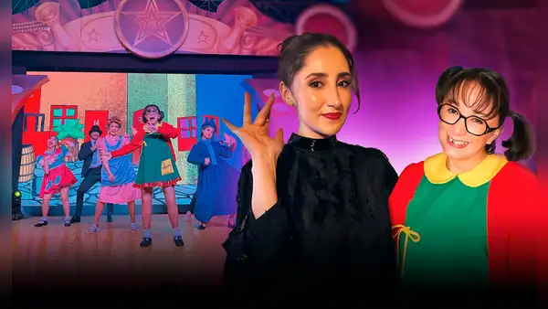 Paola Montes de Oca, actriz que interpreta a La Chilindrina en la serie de Chespirito, sorprendió con su visita a Lima