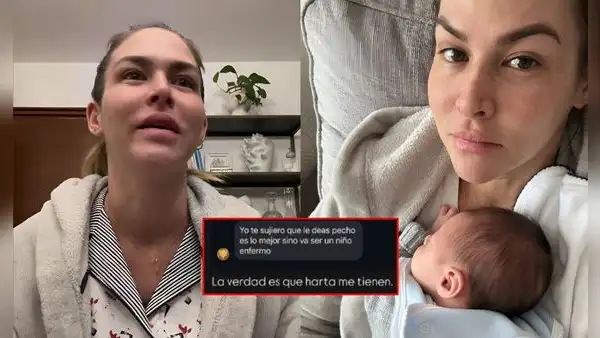 Anahí de Cárdenas responde fuerte a las críticas por no dar de lactar a su bebé: “He tenido cáncer, no tengo mamas”