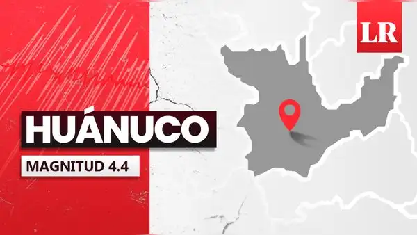 Temblor de magnitud 4,4 se sintió en Huánuco hoy, según IGP