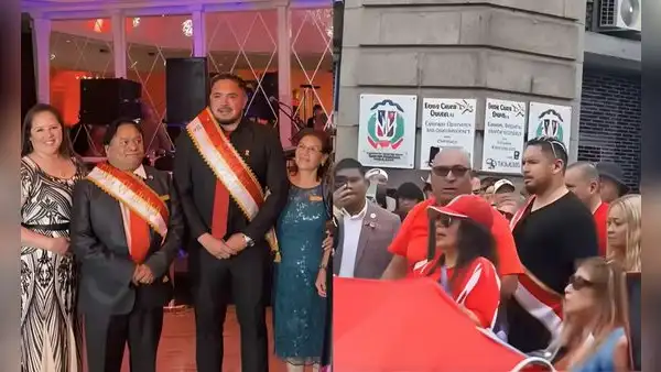 'Loco' Vargas causa furor al usar 'banda presidencial' en desfile por Fiestas Patrias en Estados Unidos
