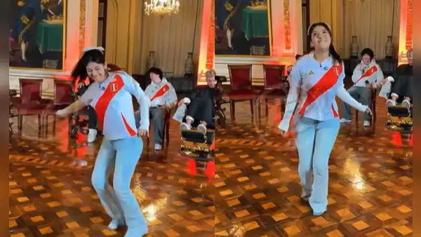 Tiktoker Zully deslumbra bailando huayno desde el Palacio Municipal de Lima: "Hasta sin zapatos"