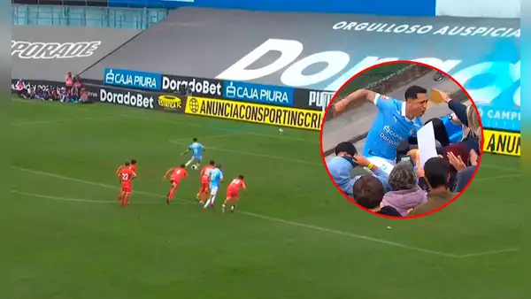 Yoshimar Yotún volvió con golazo para el 5-0 de Sporting Cristal: trepó el alambrado, saltó a la tribuna y celebró con su familia