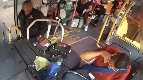 Arrestan a sujeto que golpeó con un termo a chofer de transporte público hasta dejarlo grave en Jalisco, México