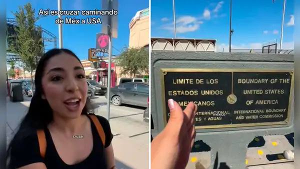Usuaria revela en TikTok cómo es cruzar de México a EE.UU a pie por la frontera: "Es de lo más normal"