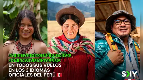 SKY resalta el valor cultural del Perú hablando en quechua, aimara y español