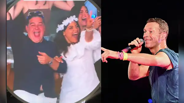 Coldplay pone en aprietos a otra pareja con la 'kiss cam': "¿Es tu papá?"