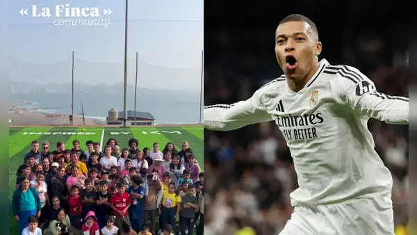 Fundación de Kylian Mbappé llegó a Perú: construyó cancha sintética y brindó ayuda social a vecinos de Ancón