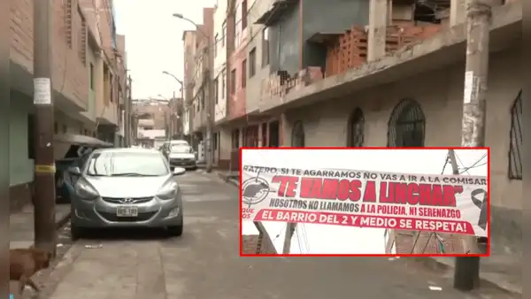 "Si te agarramos... te vamos a linchar": vecinos de SJL colocan carteles con advertencias a delincuentes ante frecuentes asaltos