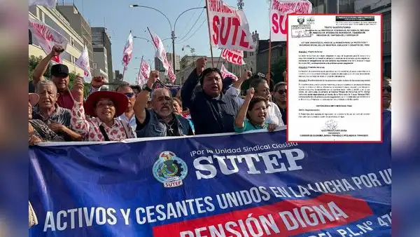 Docentes marcharán hacia el Congreso el próximo 20 de agosto por aumento de sus pensiones