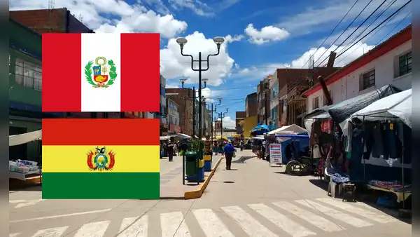 En este pueblo fronterizo del Perú acuden muchos bolivianos a cambiar dólares y conseguir alimentos: está cerca al Lago Titicaca