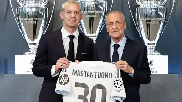 Argentino Franco Mastantuono es presentado como nuevo jugador del Real Madrid