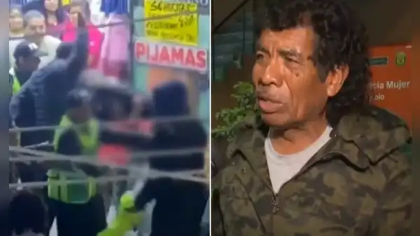Fiscalizadores atacan a puños y patadas a conocidos cómicos ambulantes durante show en Gamarra